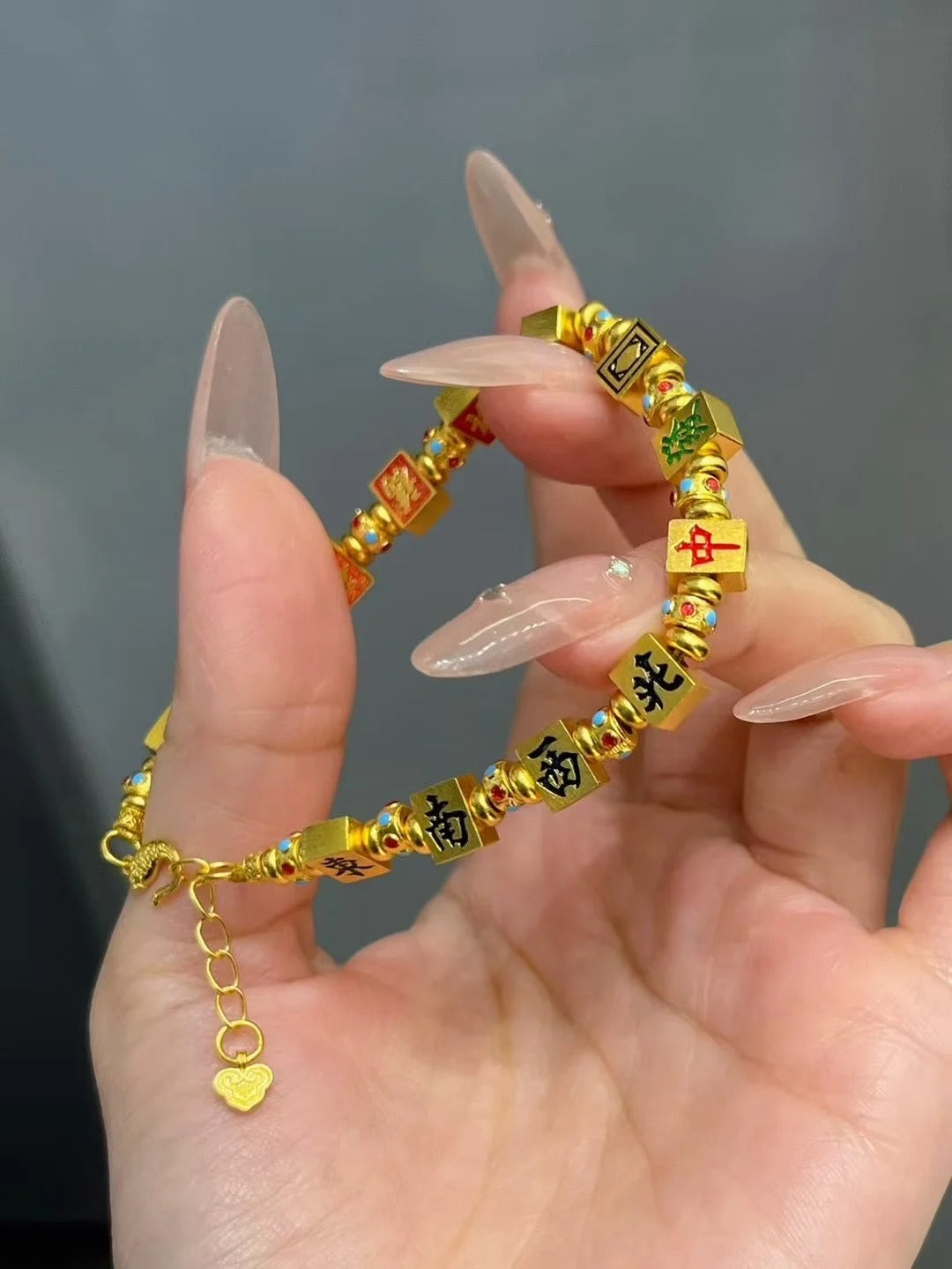 麻将手链 足金999 G50313