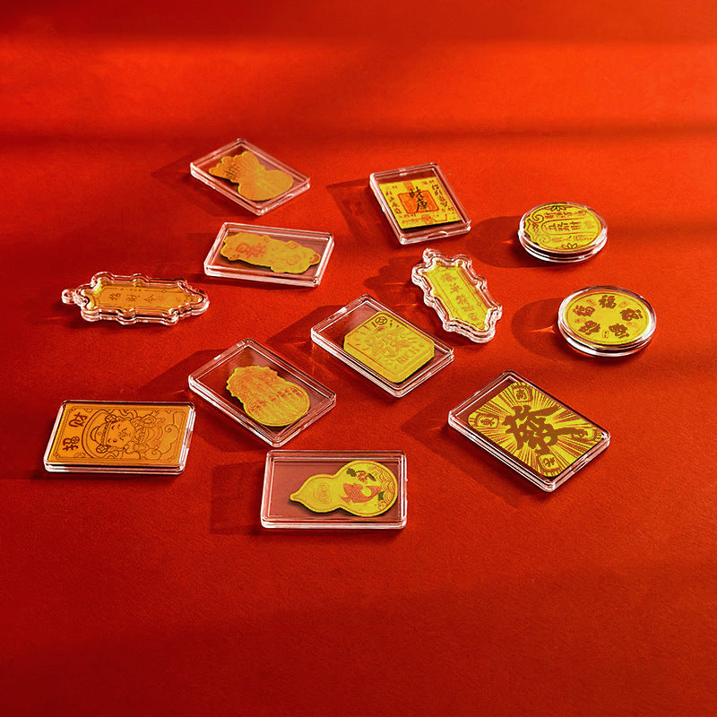 祝福迷你足金手机贴 足金999 G50328