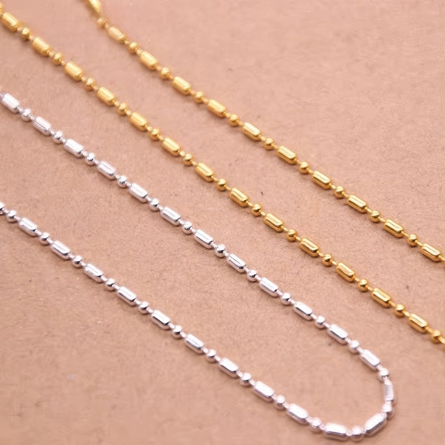 黄金竹节链 18K g50336