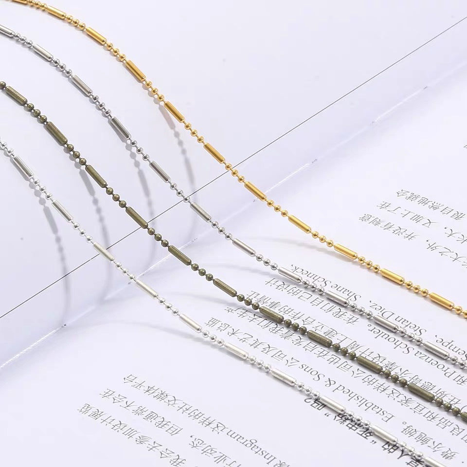 黄金竹节链 18K g50336