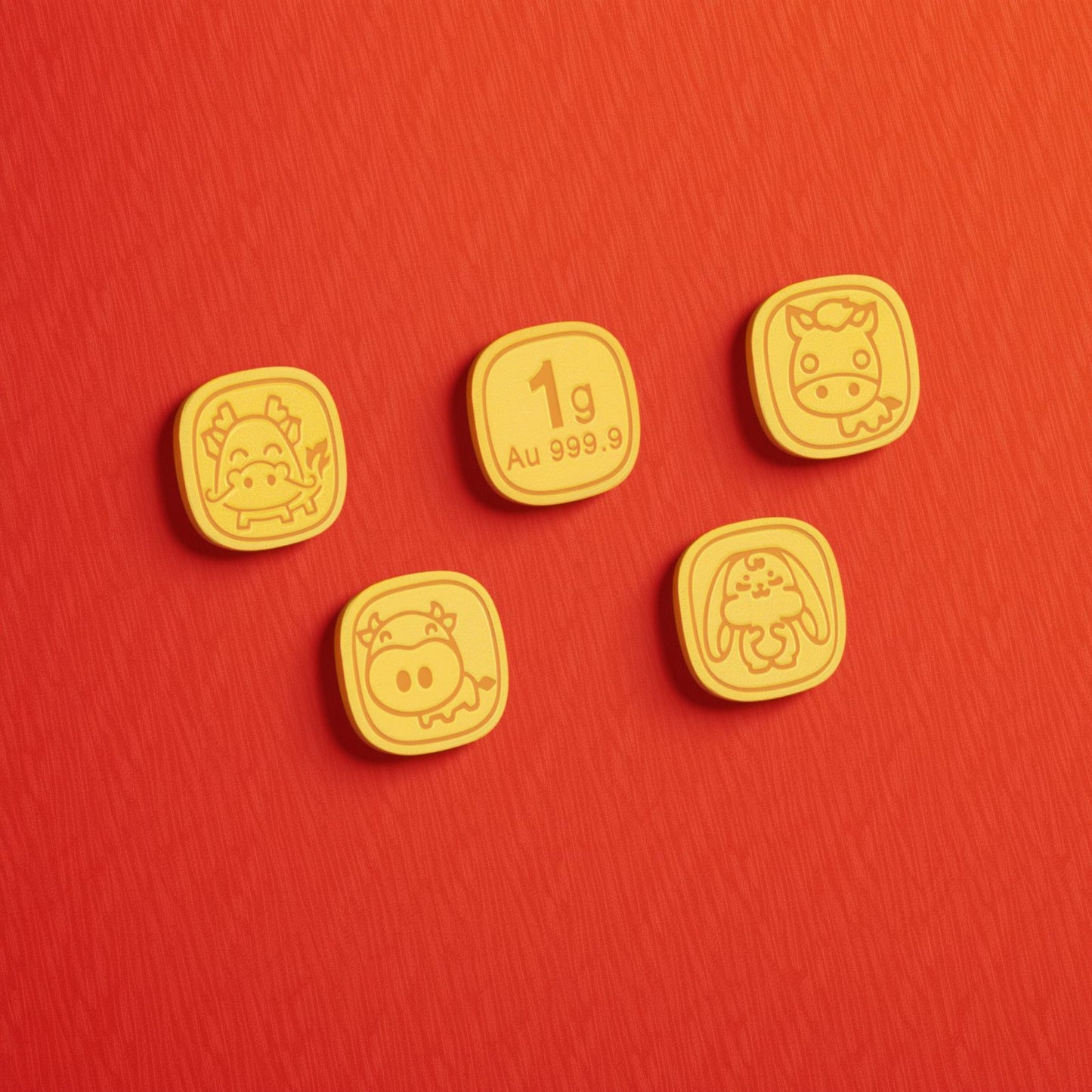 黄金十二生肖摆饰(12克) 足金999 G50311