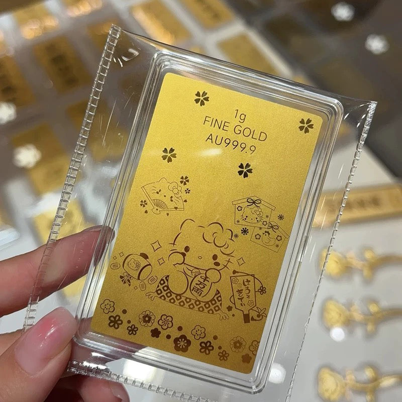 蜡笔小新金片 足金999 G50324