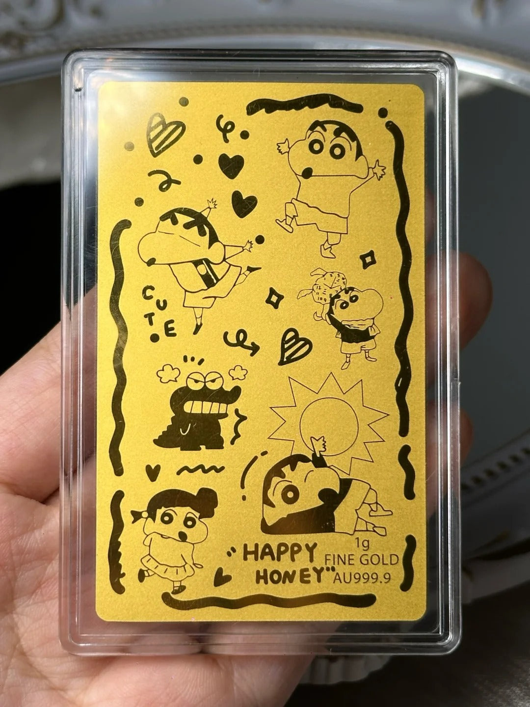 蜡笔小新金片 足金999 G50324