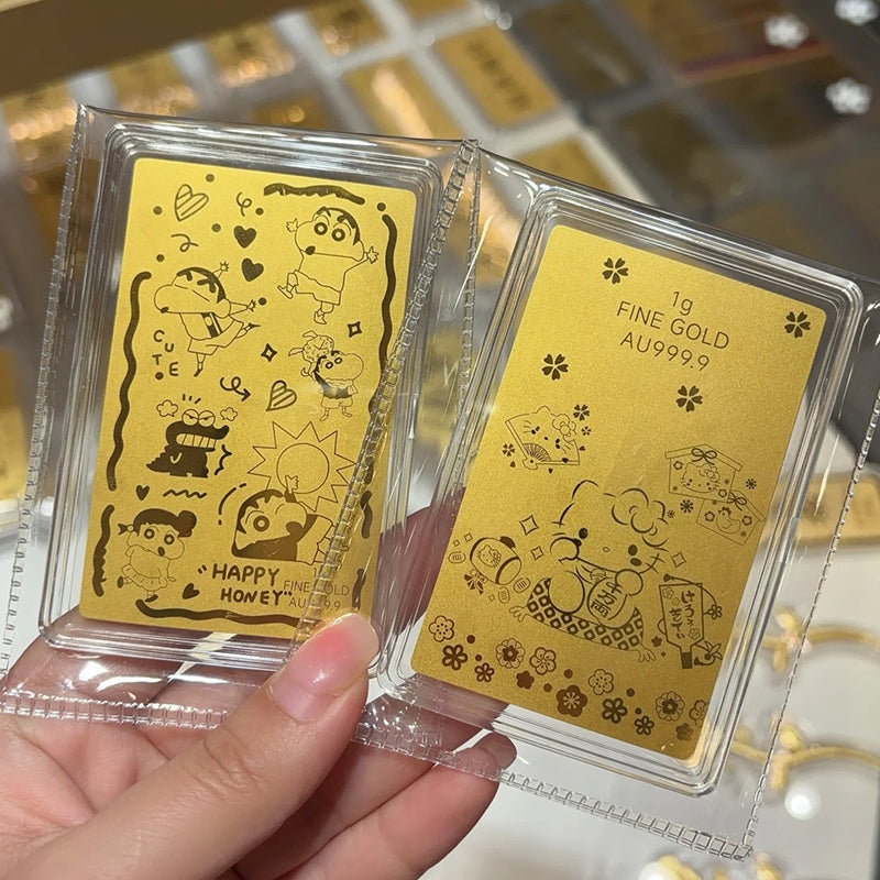 蜡笔小新金片 足金999 G50324