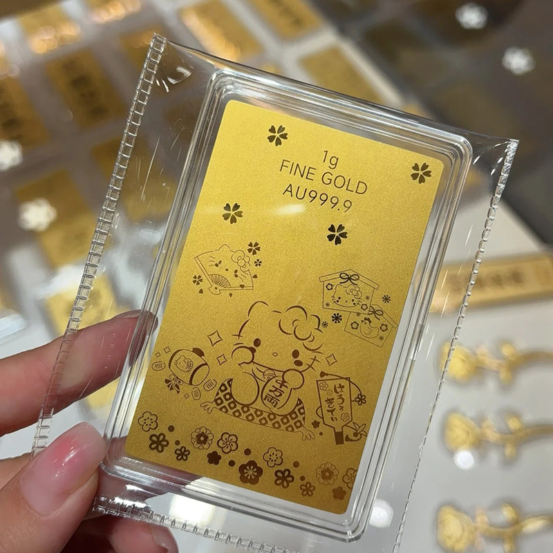 蜡笔小新金片 足金999 G50324