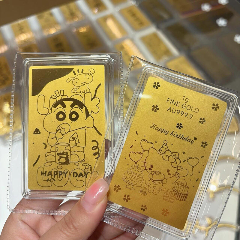 蜡笔小新金片 足金999 G50324