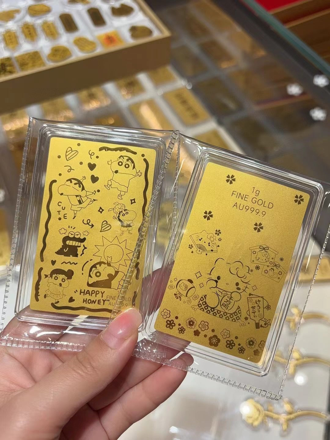 蜡笔小新金片 足金999 G50324