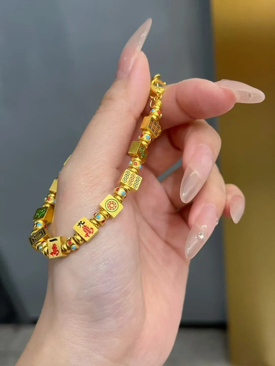 麻将手链 足金999 G50313