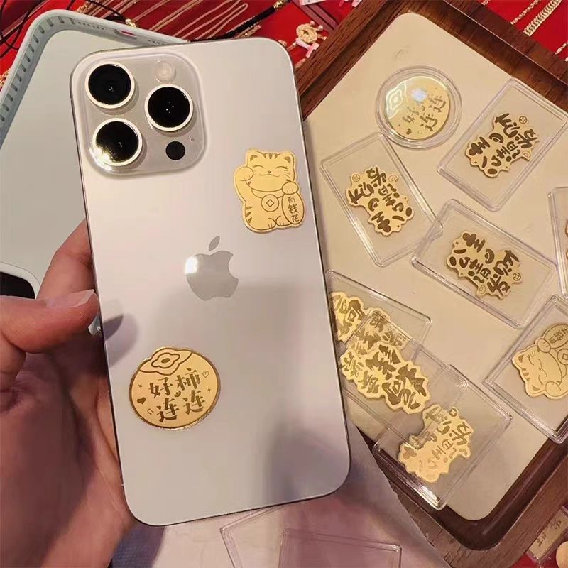 足金手机贴 足金999 G50401