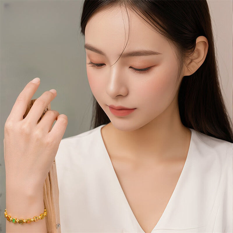 麻将手链 足金999 G50313