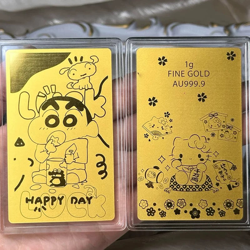 蜡笔小新金片 足金999 G50324