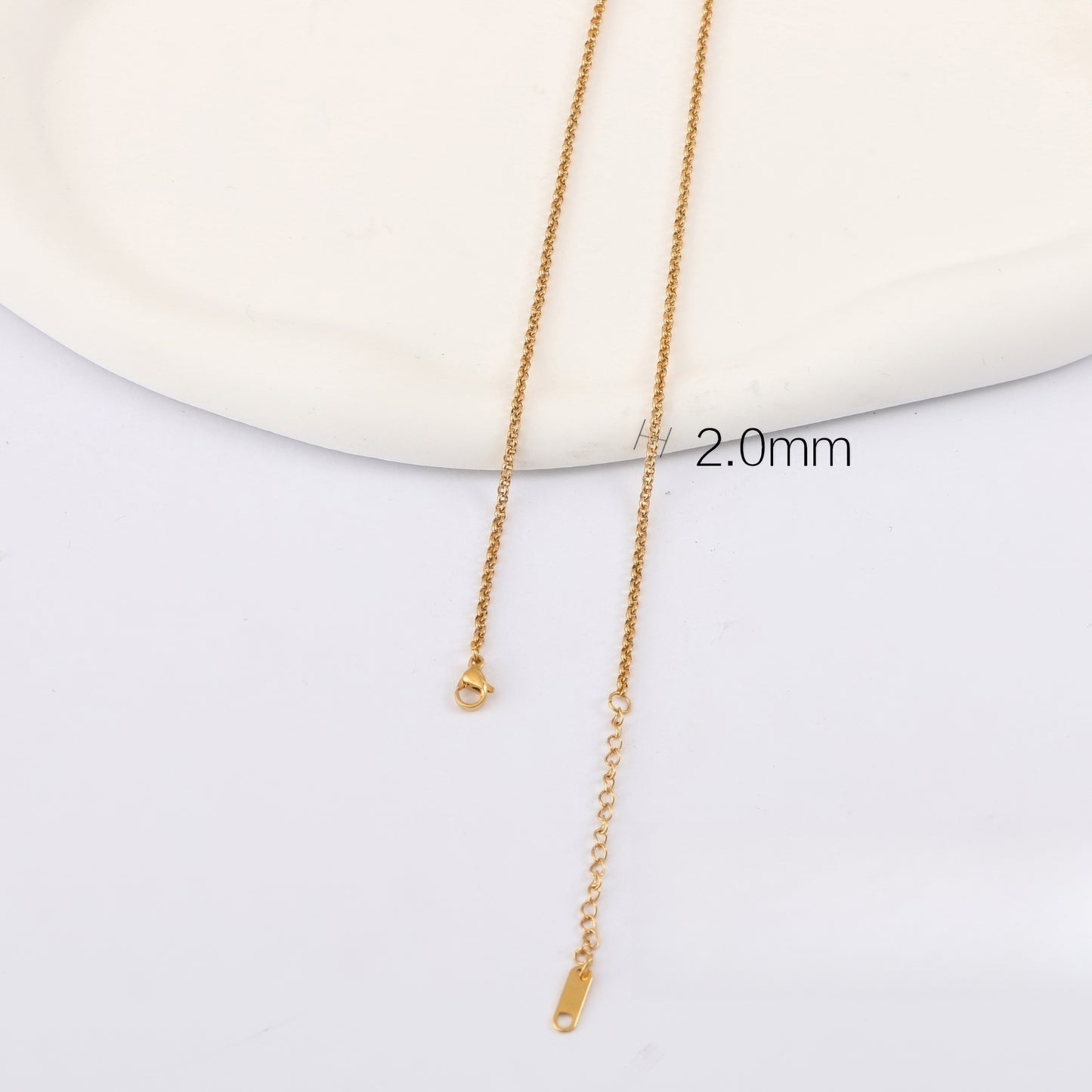 黄金素链 18K G50332