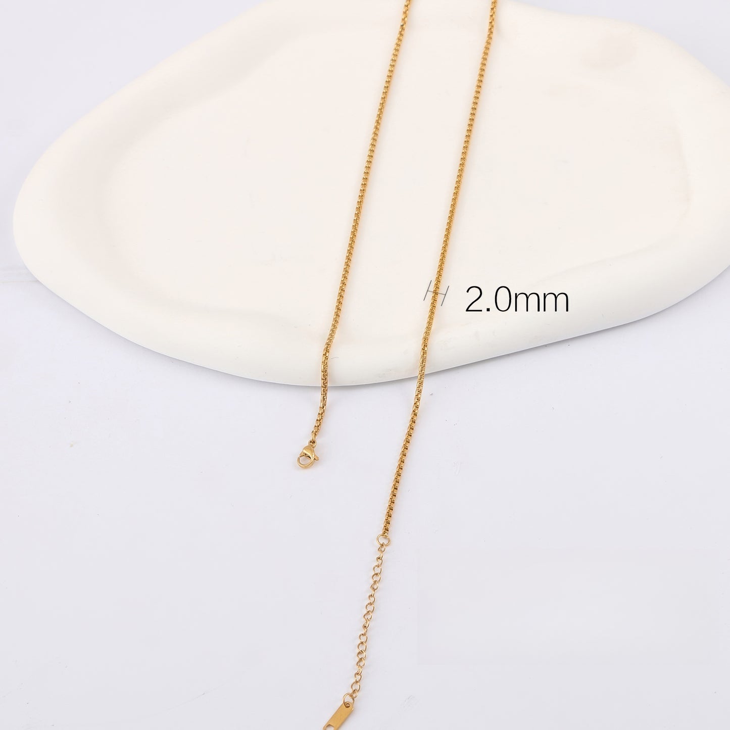 黄金素链 18K G50332