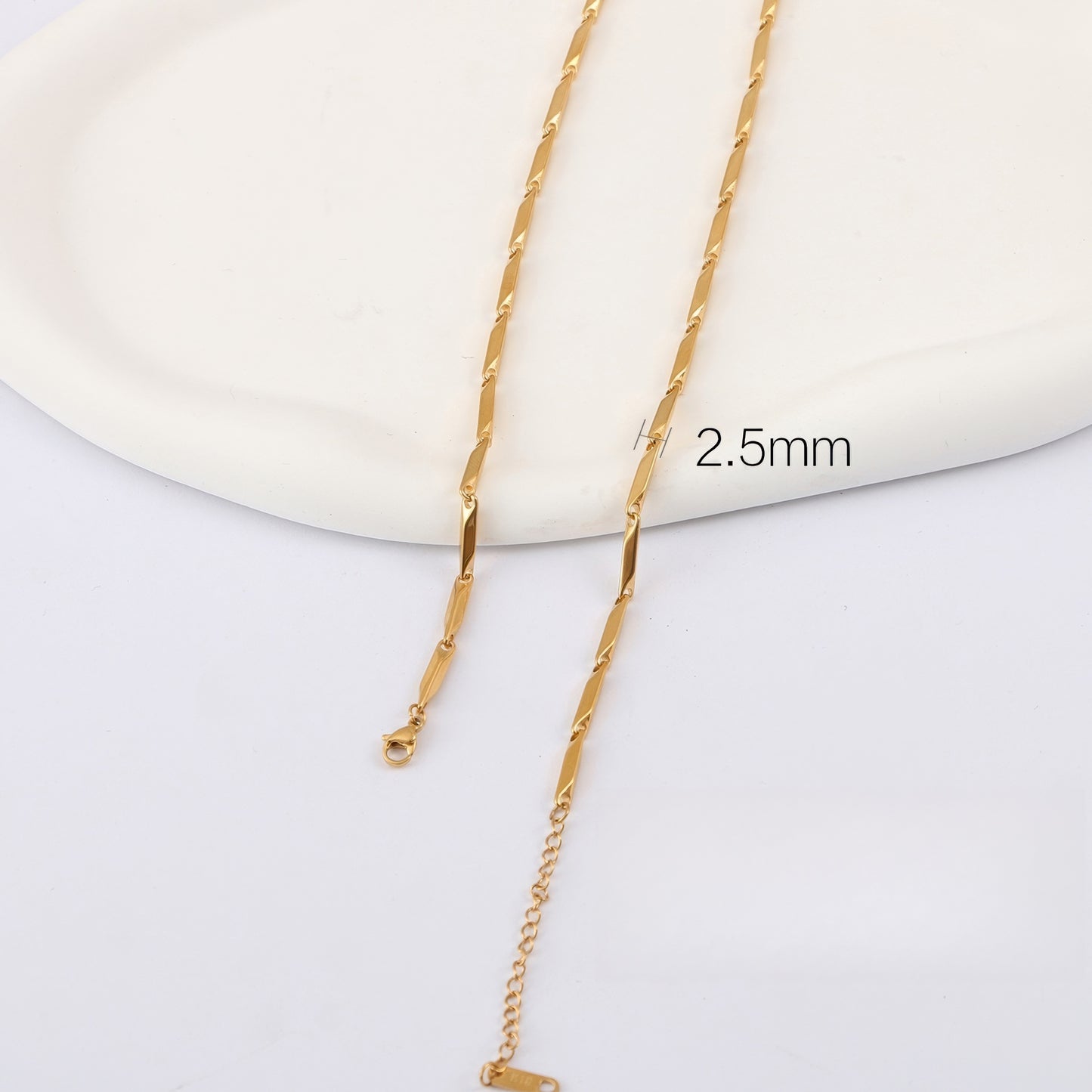 黄金素链 18K G50332