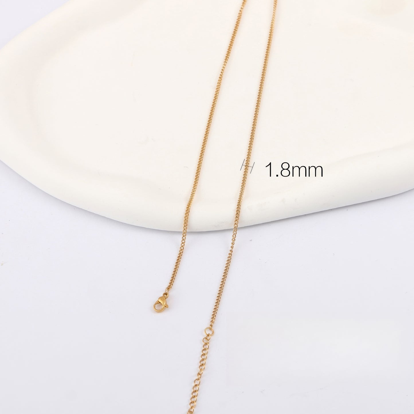 黄金素链 18K G50332