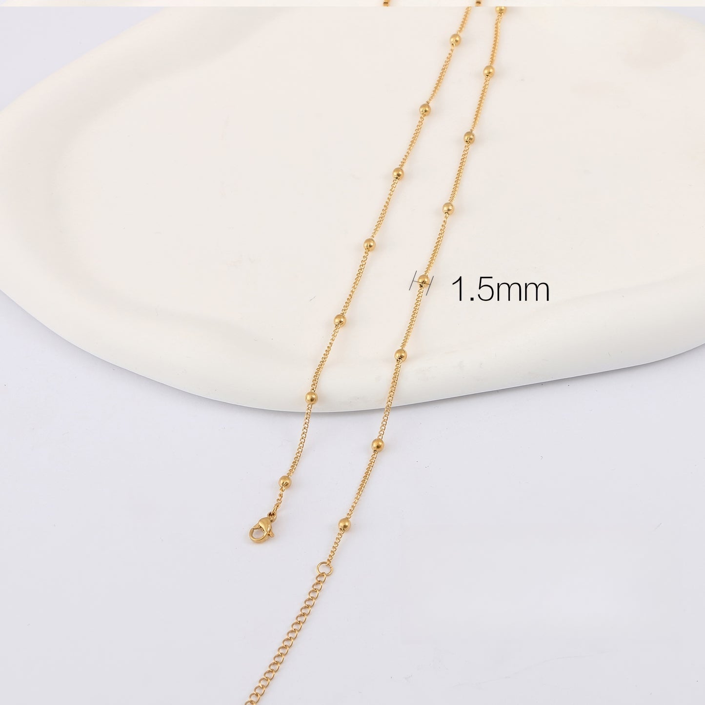 黄金素链 18K G50332