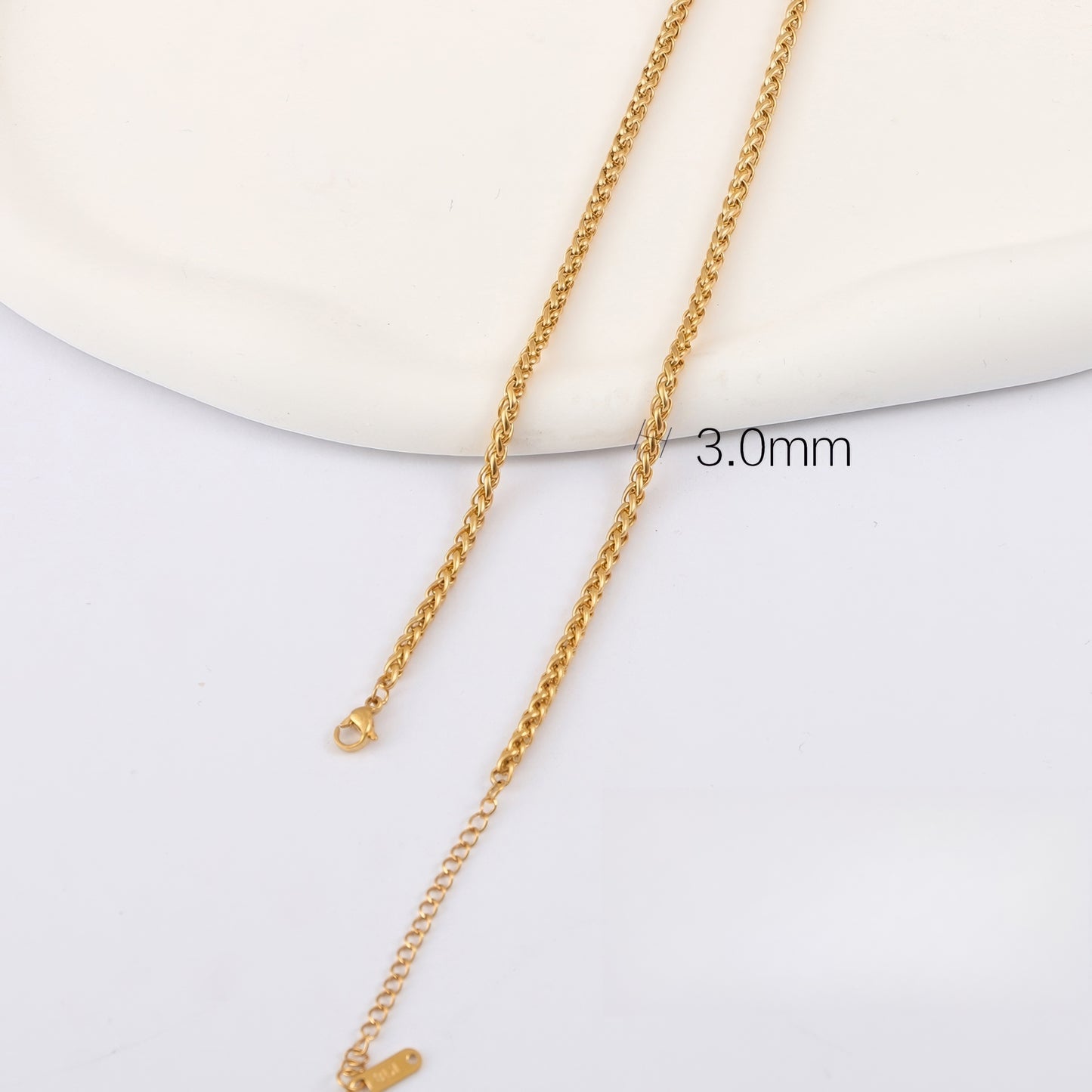 黄金素链 18K G50332