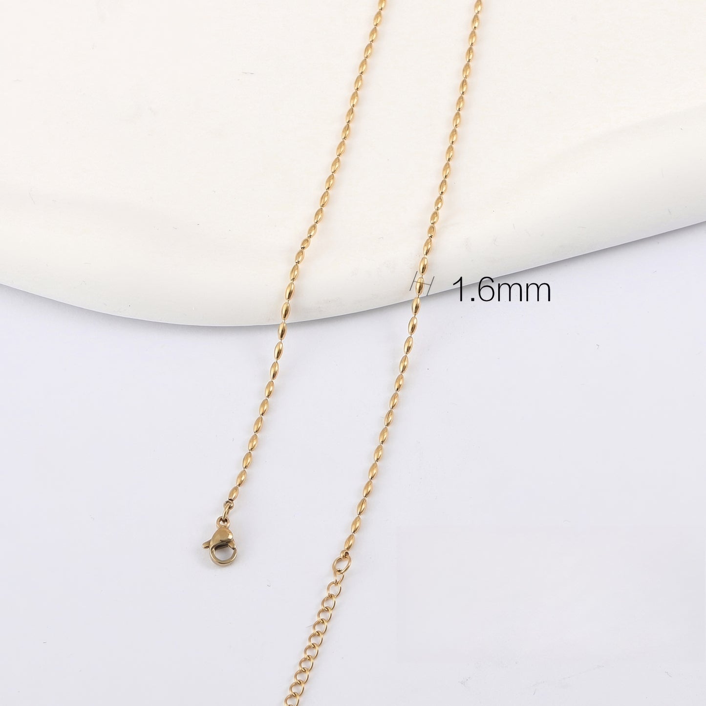 黄金素链 18K G50332