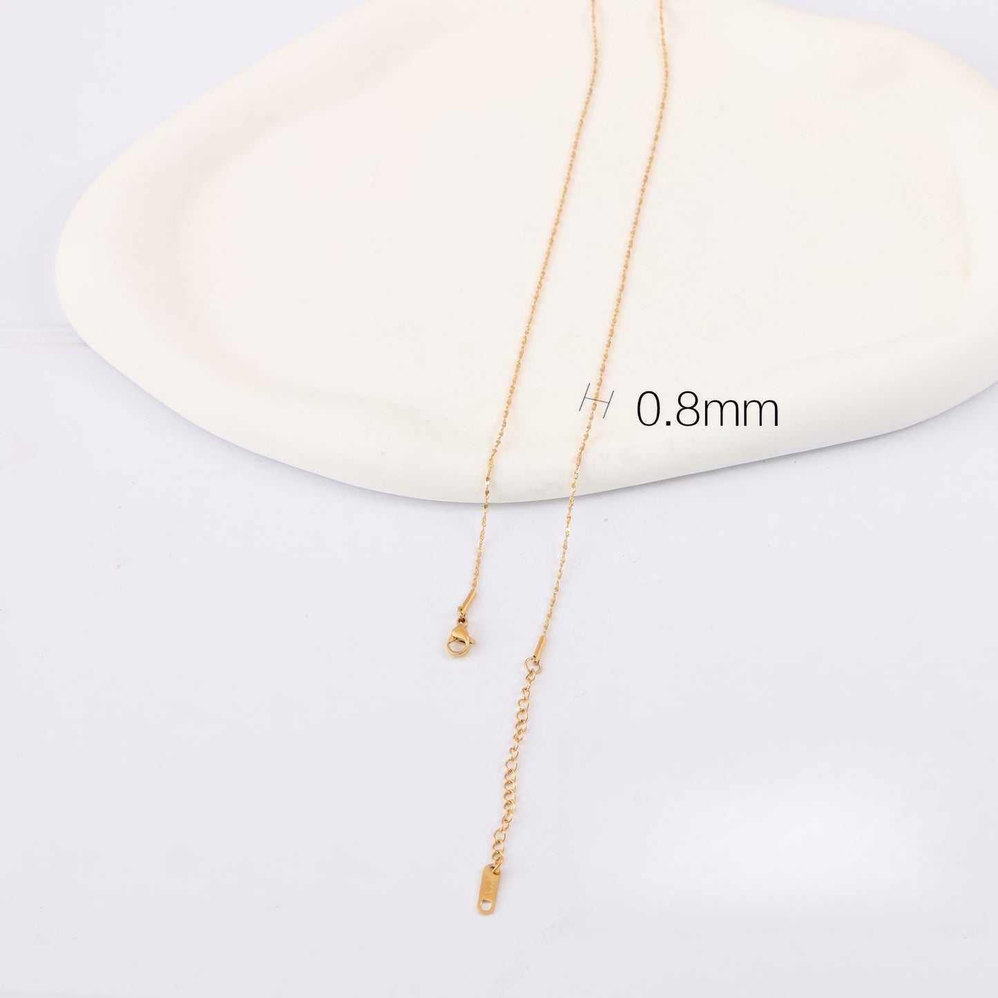 黄金素链 18K G50332