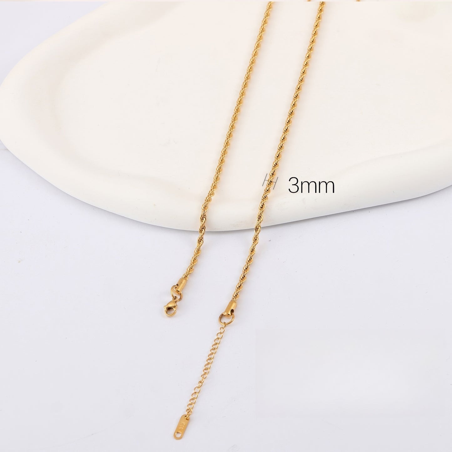 黄金素链 18K G50332