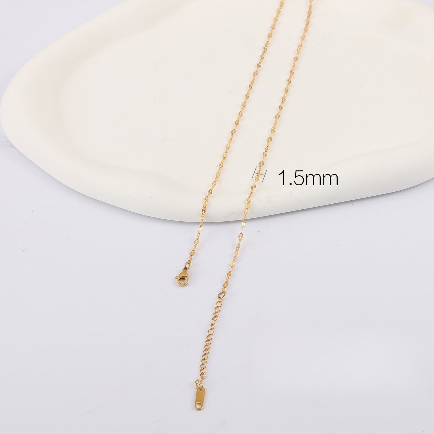 黄金素链 18K G50332