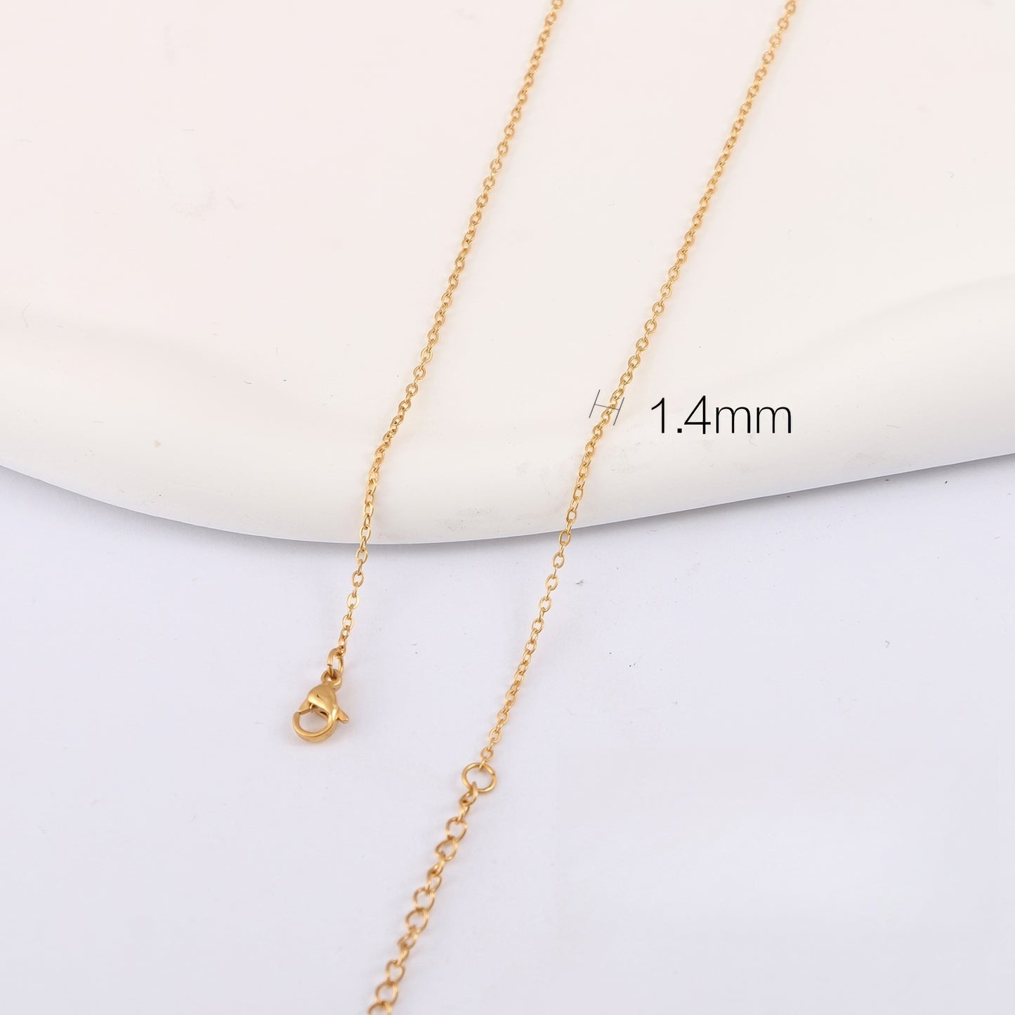 黄金素链 18K G50332